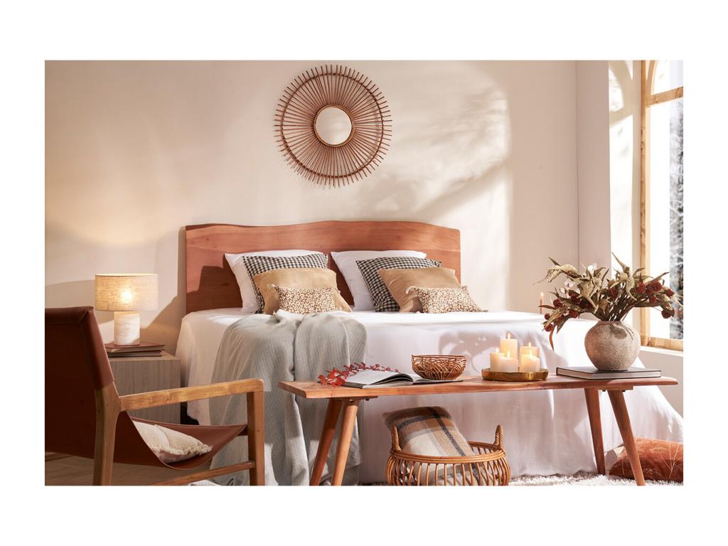Tête de lit à poser en bois massif L160 cm Nidchicshop 00385UZPD