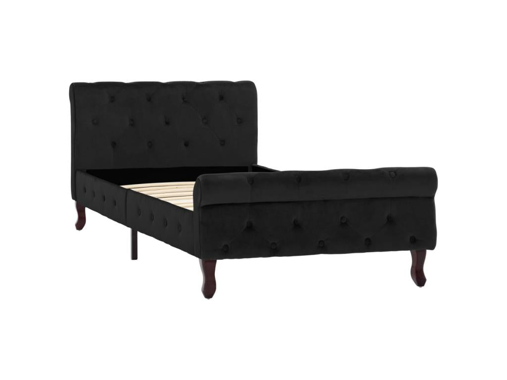 Lit Noir Velours 90x200 2 62225BGDJ
