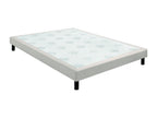 Sommier Nidchicshop confort ferme chenillé lin 15 cm NATURE 90x200 07139JKDI