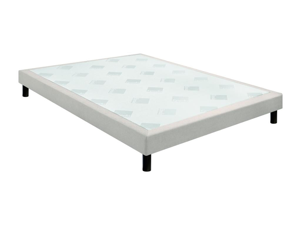 Sommier Nidchicshop confort ferme chenillé lin 15 cm NATURE 90x200 07139JKDI