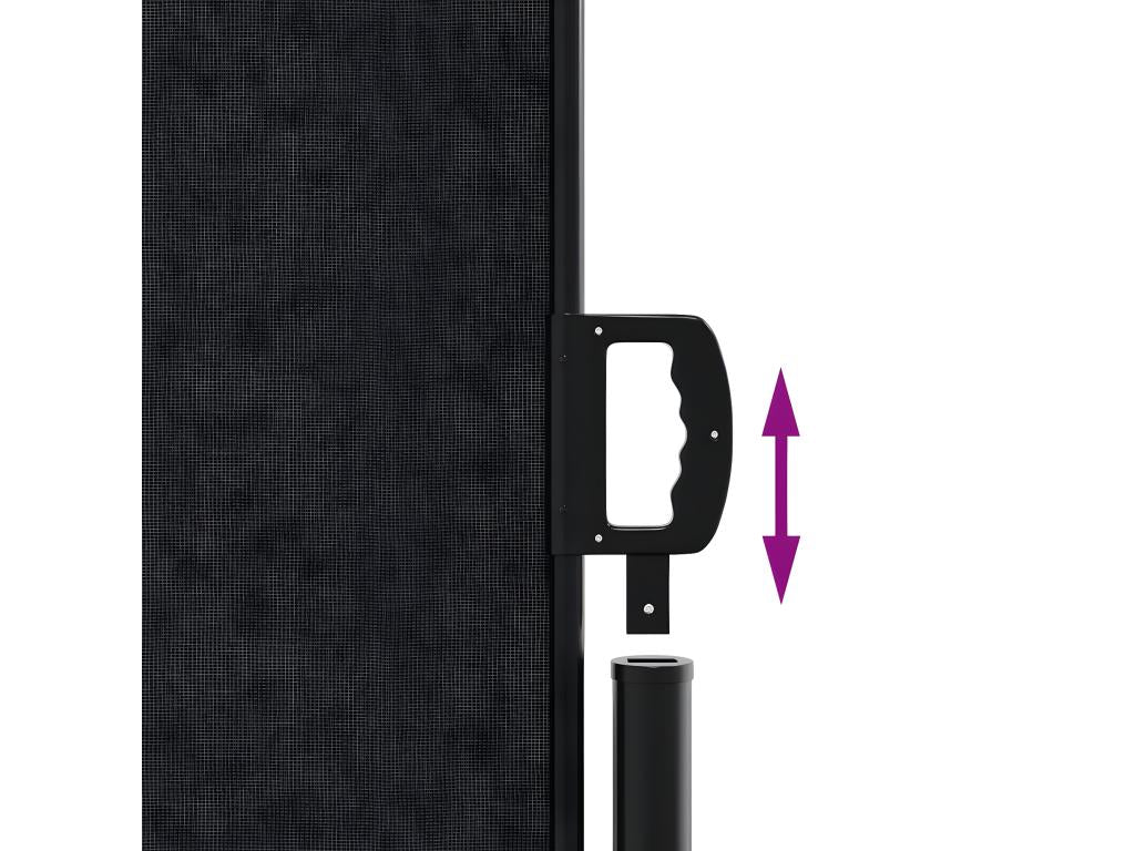 Auvent latéral rétractable Noir 160x1200 cm 55236HRPD