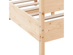 Cadre de lit avec tête de lit 135x190 cm bois de pin massif 03488MRYE