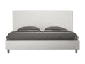 Lit coffre rembourrée 180x190 similicuir blanc Bohometop 32312NQLU