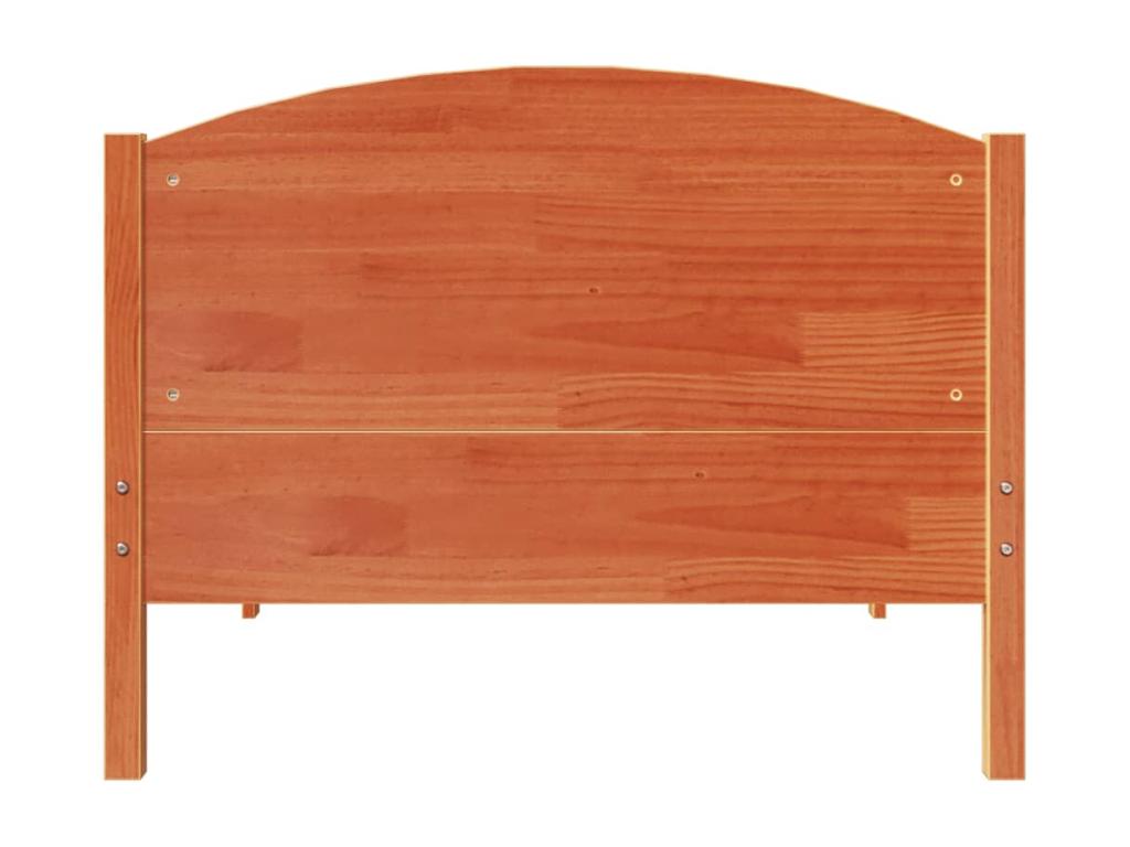 Cadre de lit sans matelas cire marron 90x200 cm bois pin massif 83479TBJE