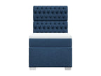 Sommier à Nidchicshop de lit avec matelas Bleu 80x200 cm Tissu 05736JMNT