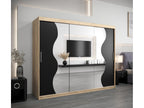 ARMOIRE Bohometop À PORTES COULISSANTES 200/250/62 3 Portes Bohometop/Noir 06376RZDS