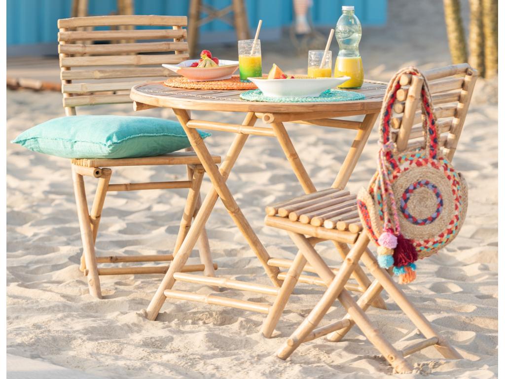 Chaise de jardin pliable Nidchicshop clair Nidchicshop L 54cm 03408FUVT