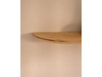 Etagère arrondie en bois de sapin flottant marron 100x3.2cm - Calmetop 12722JPFB