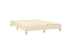 Sommier à Calmetop de lit avec matelas Crème 140x190 Tissu 74167NIOE