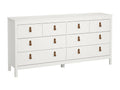 Buffet Nidchicshop Buffet du salon Commode de salon Garde-manger de cuisine 160x38 h80 cm Blanc 12159TURJ