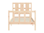Cadre de lit sans matelas 90x200 cm bois de pin massif 83312LUQM