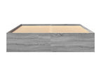 Cadre de lit sans matelas Nidchicshop gris 150x200 cm 58195KSGA