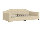 Lit de repos crème 100x200 tissu 52524JQPB