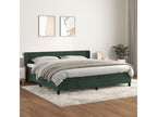 Lit à sommier tapissier et matelas Vert foncé 200x200cm Velours 42782FYSP