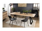 Nidchicshop - Table à manger rectangulaire 230x100cm bois chêne pieds métal noir 24583SZTC