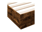Cadre de lit sans matelas chêne fumé 160x200 cm 28665JLYF