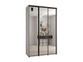 ARMOIRE Nidchicshop 2 À PORTES COULISSANTES 235.2/150/60 3 portes Blanc/Blanc/Noir 37076TKZF