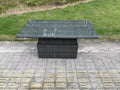 Ensemble de salle à manger jardin en rotin ave Canapé Table à manger réglable en hauteur 2 Table d'appoint 3 Tabourets MéCalmetop gris foncé 25546FRVT