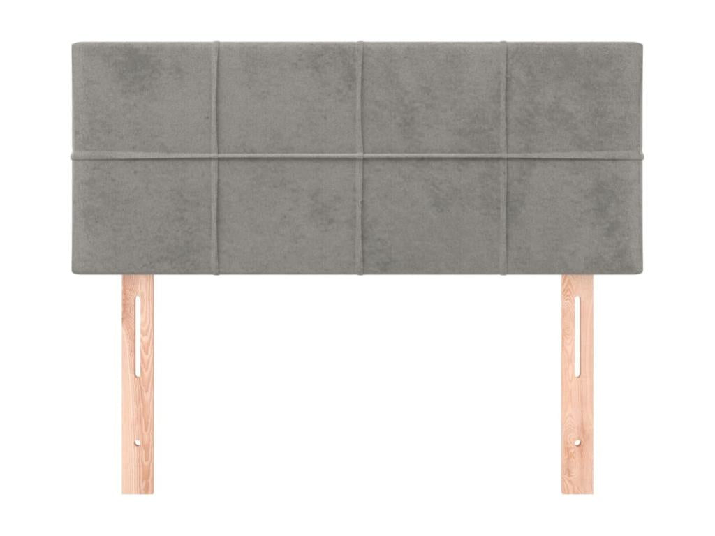 Tête de lit Gris clair 90x5x78/88 cm Velours 93382UVFU