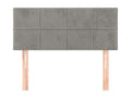 Tête de lit Gris clair 90x5x78/88 cm Velours 93382UVFU