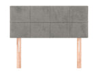 Tête de lit Gris clair 90x5x78/88 cm Velours 93382UVFU