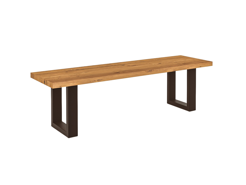 Nidchicshop - Banc de table en chêne sauvage huilé naturel 80811XWHV
