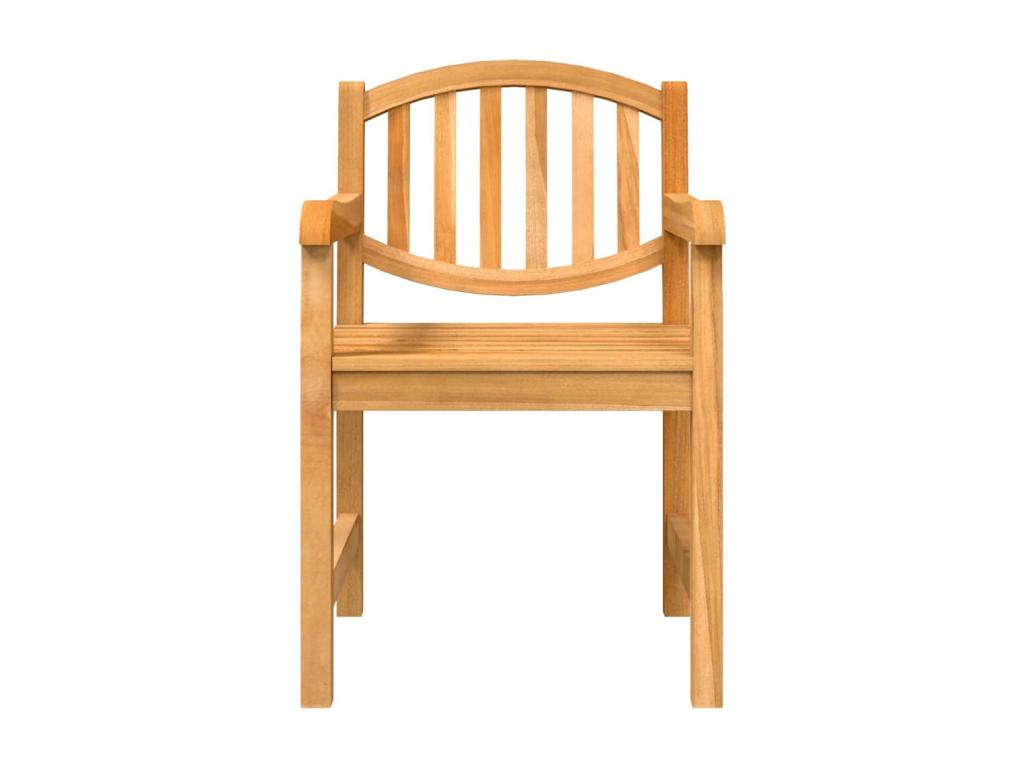 Ensemble à dîner de jardin 9 pièces Bois de teck solide 95207FZQO