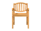 Ensemble à dîner de jardin 9 pièces Bois de teck solide 95207FZQO