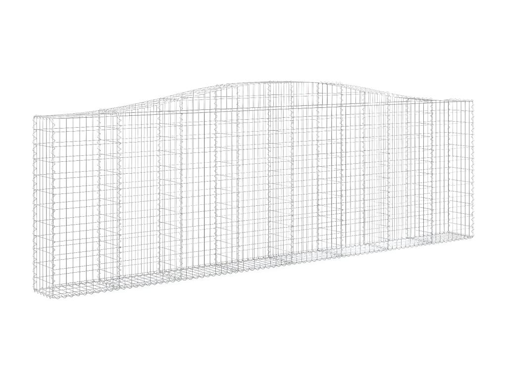 Paniers à gabions arqués 9 pièces 400x30x120/140 cm Fer galvanisé 33703WQLT