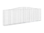 Paniers à gabions arqués 9 pièces 400x30x120/140 cm Fer galvanisé 33703WQLT