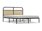 Cadre de lit sans matelas 160x200 cm chêne Nidchicshop 97014AOTJ