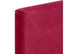 Nidchicshop Tête de Lit Velours Lisse avec Boutons 95x60 Lits 80/90 - Rouge 71231KFVV