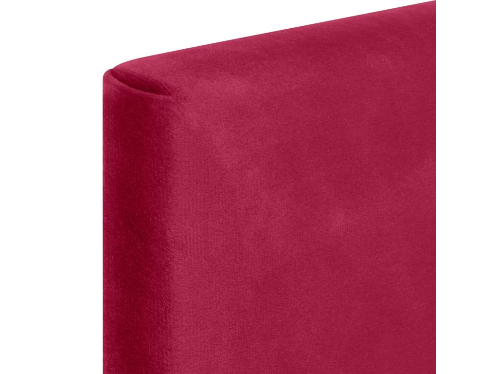 Nidchicshop Tête de Lit Velours Lisse avec Boutons 95x60 Lits 80/90 - Rouge 71231KFVV