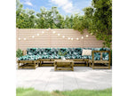 Salon de jardin 8 pcs bois de pin imprégné 12253EBNH