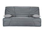 Banquette clic clac tissu 130x190 matelas Starbed 13cm avec coffre de rangement Nidchicshop-Couleur Gris 21862NHCA