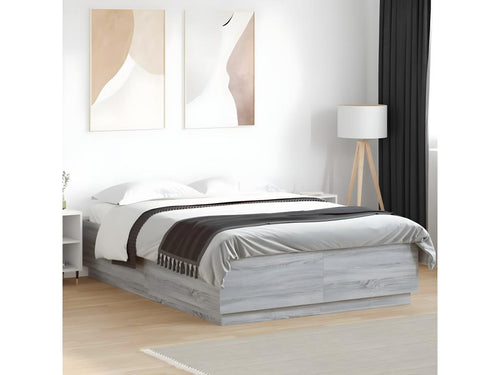 Cadre de lit sans matelas Calmetop gris 120x200 cm 09797ZWUU