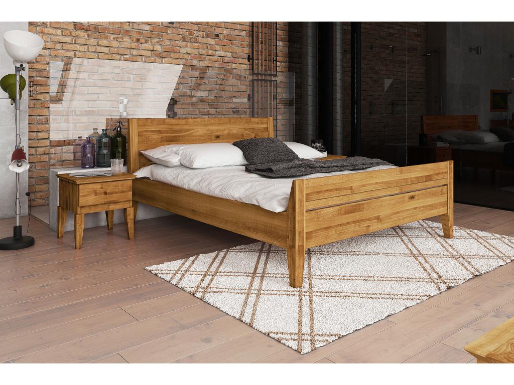 Nidchicshop 8 - Lit 140x200 cm en chêne sauvage huilé naturel 68788HFMH