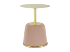 Table d'Appoint Design Calmetop 60cm Rose / Or 84789MHXI