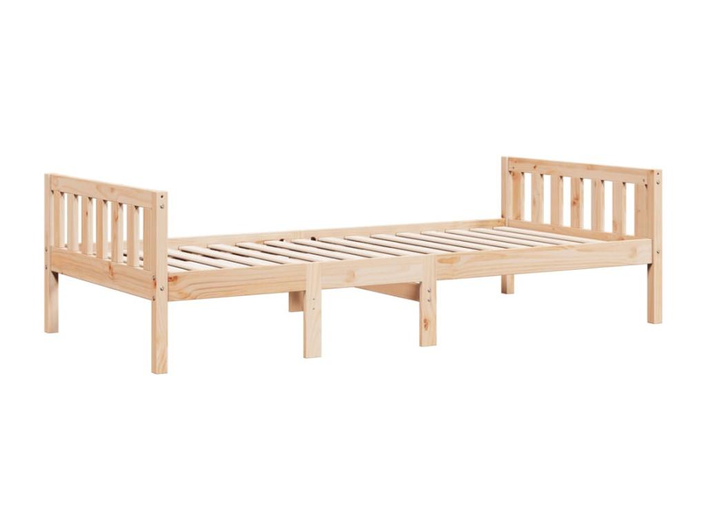 Lit pour enfants sans matelas 80x200 cm bois de pin massif 30448BAVV