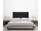 Calmetop Tête de lit en tissu Calmetop 90x60cm Lits 80/90 - Noir 00521FKRA