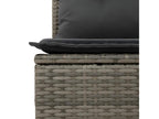 Salon de jardin 6 pcs avec coussins gris résine tressée 16141PVTW