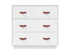 Buffet Blanc 80x40x75 cm Bois massif de pin 75406GBGD