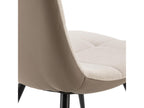 Pack de 2 chaises Calmetop tissu et simili cuir Beige 11167DIXQ