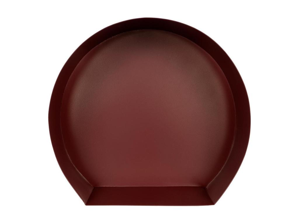 Lot de 3 Etagères Murales Triple 39cm Bordeaux / Or 27463KRBB