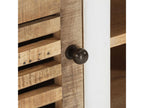 Meuble TV 110x30x40 cm Bois massif de manguier 64627OFWB