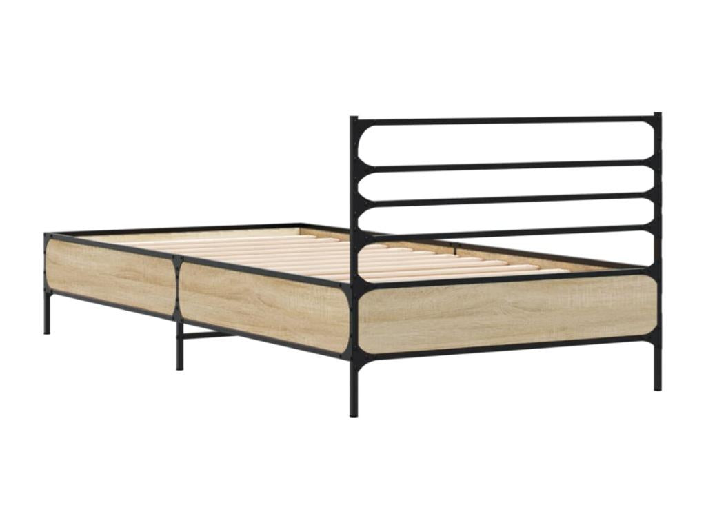 Cadre de lit sans matelas chêne Calmetop 100x200 cm 96543NZCN