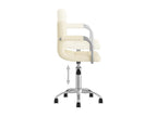 Chaise pivotante de bureau Crème Tissu 42635IPFC