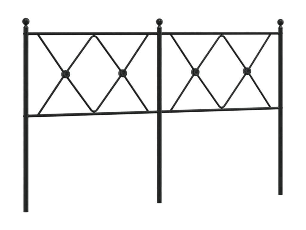 Tête de lit métal noir 137 cm 72546VCZX