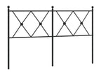 Tête de lit métal noir 137 cm 72546VCZX