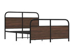 Cadre de lit sans matelas 120x190 cm chêne marron 82867MFWJ